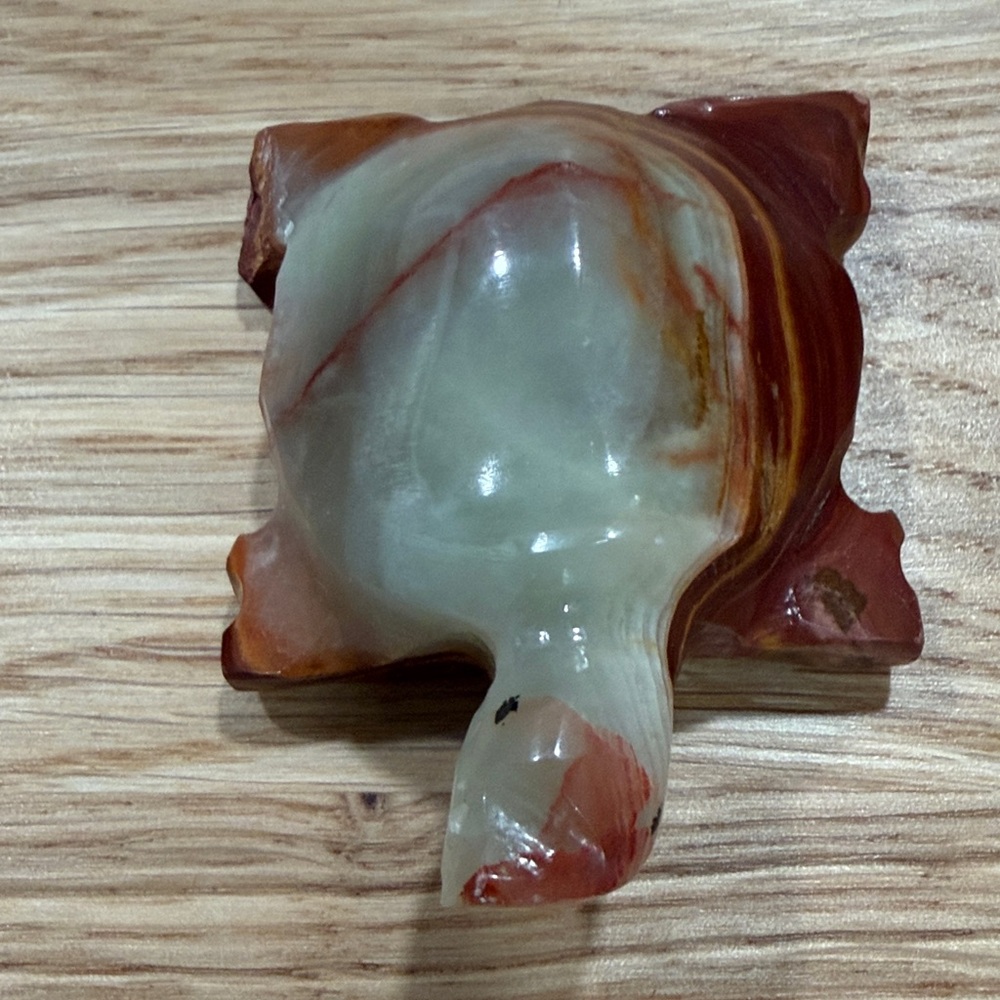 Handcrafted Stone OnyxTurtle Figurine - Multicolor. - Picture 1 of 5